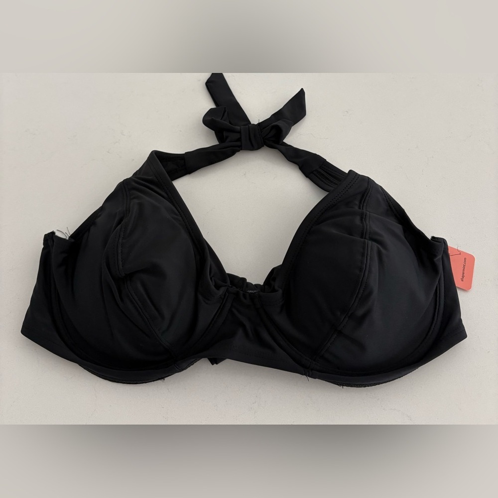 NWT Shapermint Full Coverage Halter Bikini Top - Picture 2 of 9